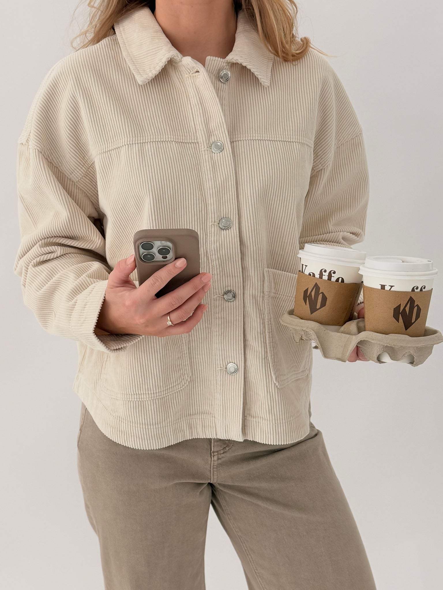 VMJAMIE Cord Jacket - Oatmeal